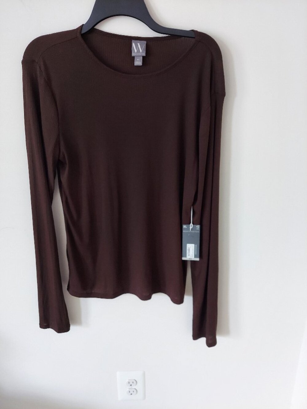 Worthington Fitted Longsleeve SZ XL 55% Polyester, 37% Rayon, 8% Spandex